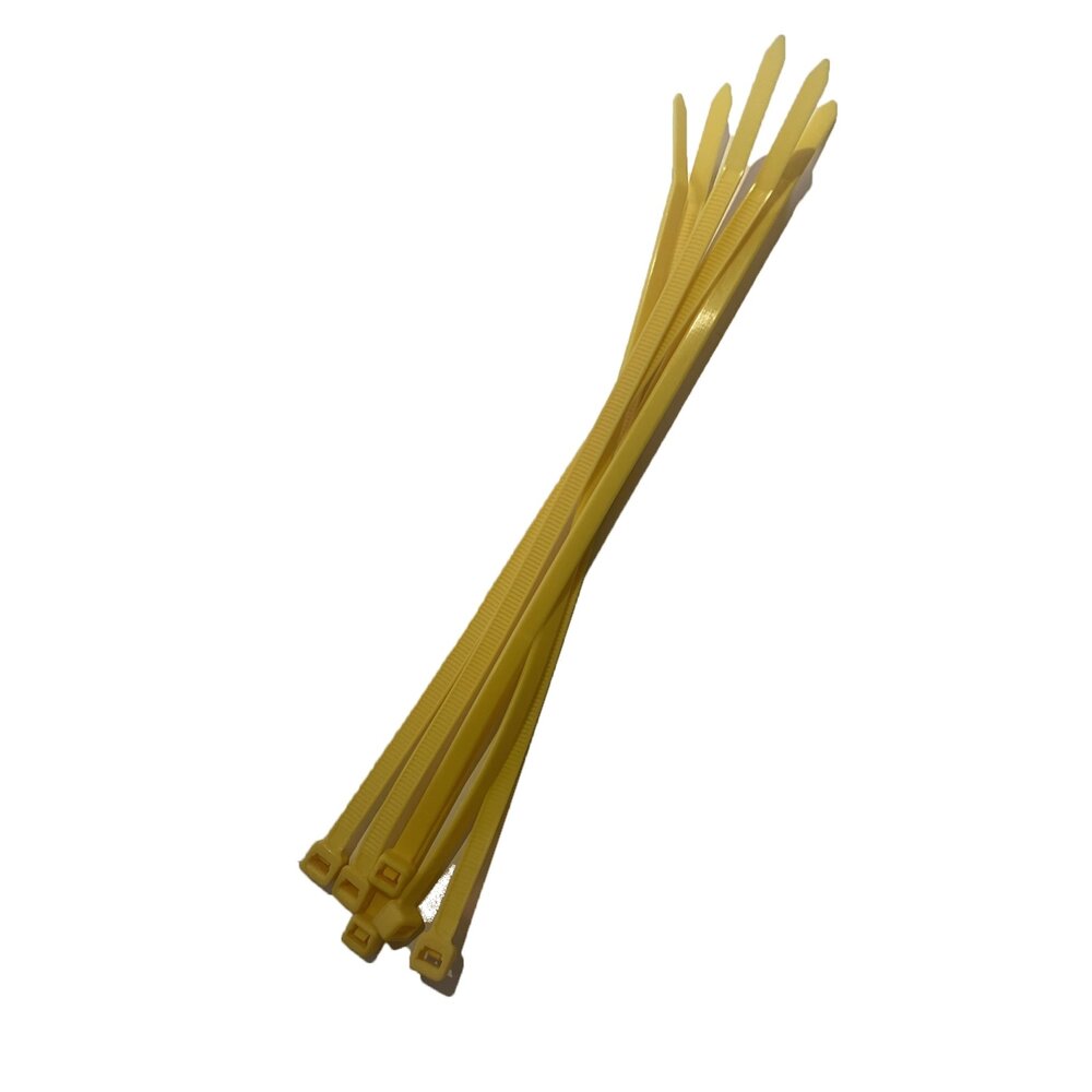 Trekbandjes Tie wraps Mat Geel (6 stuks) 2,5 X 150 mm Trekbandjes Tie wraps Mat Geel (6 stuks) 2,5 X 150 mm