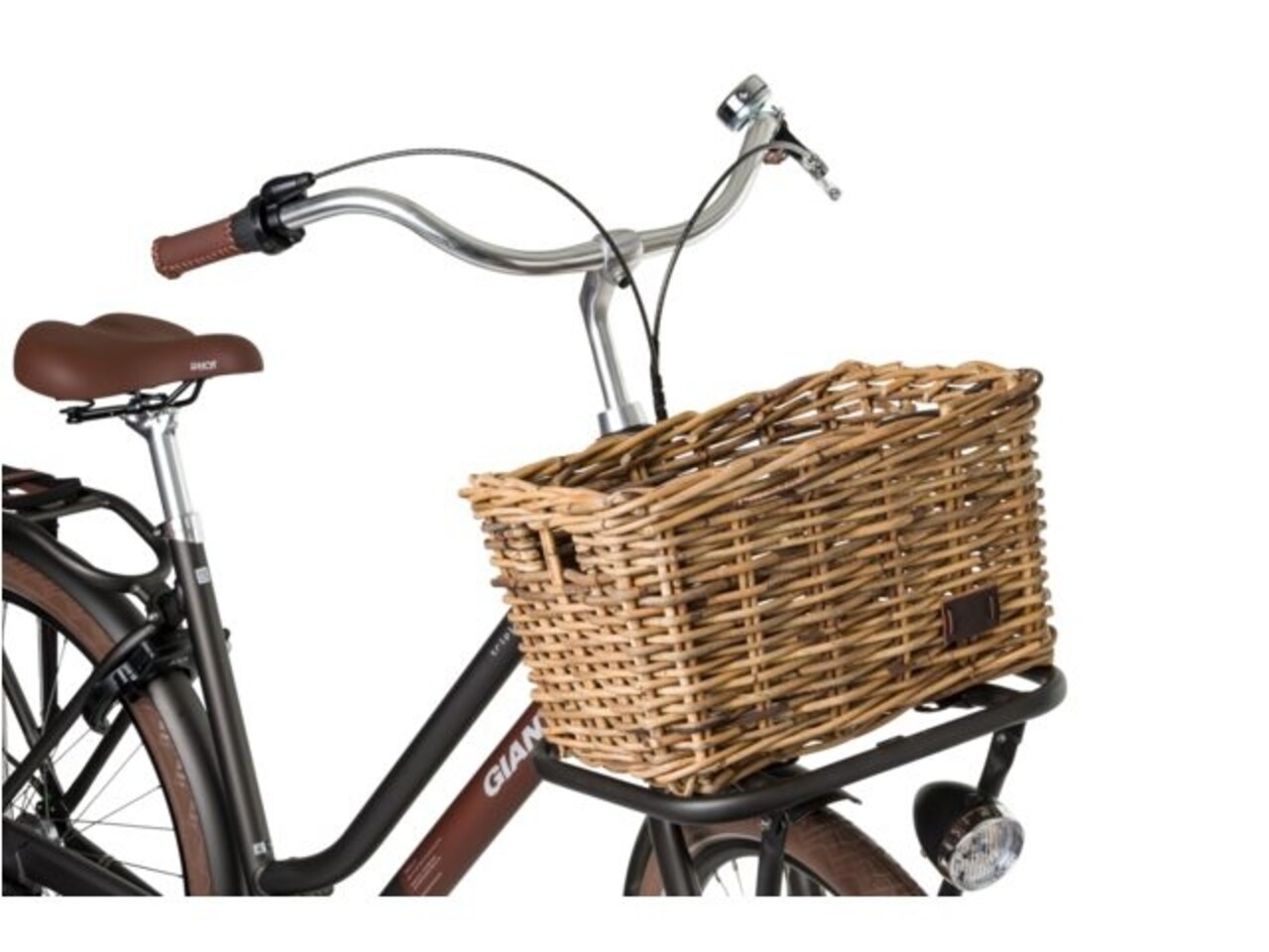 Fast Rider Junior Rotan Fietsmand Bruin Fast Rider Junior Rotan Fietsmand Bruin