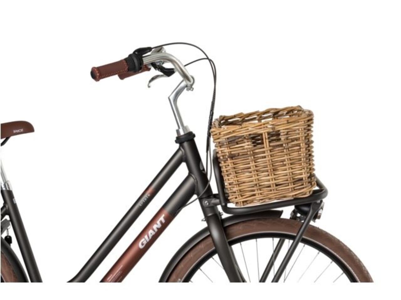 Fast Rider Junior Rotan Fietsmand Bruin Fast Rider Junior Rotan Fietsmand Bruin