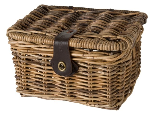 Fast Rider Rotan Fietsmand Junior Met Klep Bruin