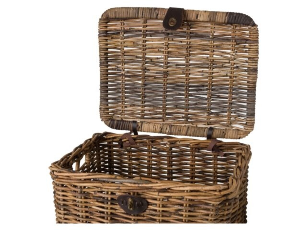 Fast Rider Rotan Fietsmand Met Klep Medium Bruin Fast Rider Rotan Fietsmand Met Klep Medium Bruin