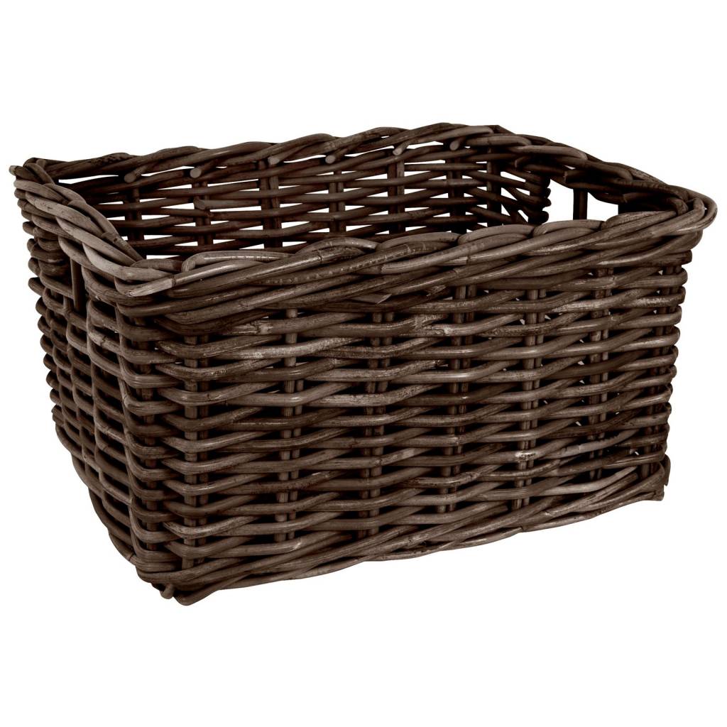 Rotan Fietsmand Medium Bruin
