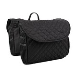 Beck Dubbele Fietstas Quilt  Zwart Beck Dubbele Fietstas Quilt  Zwart