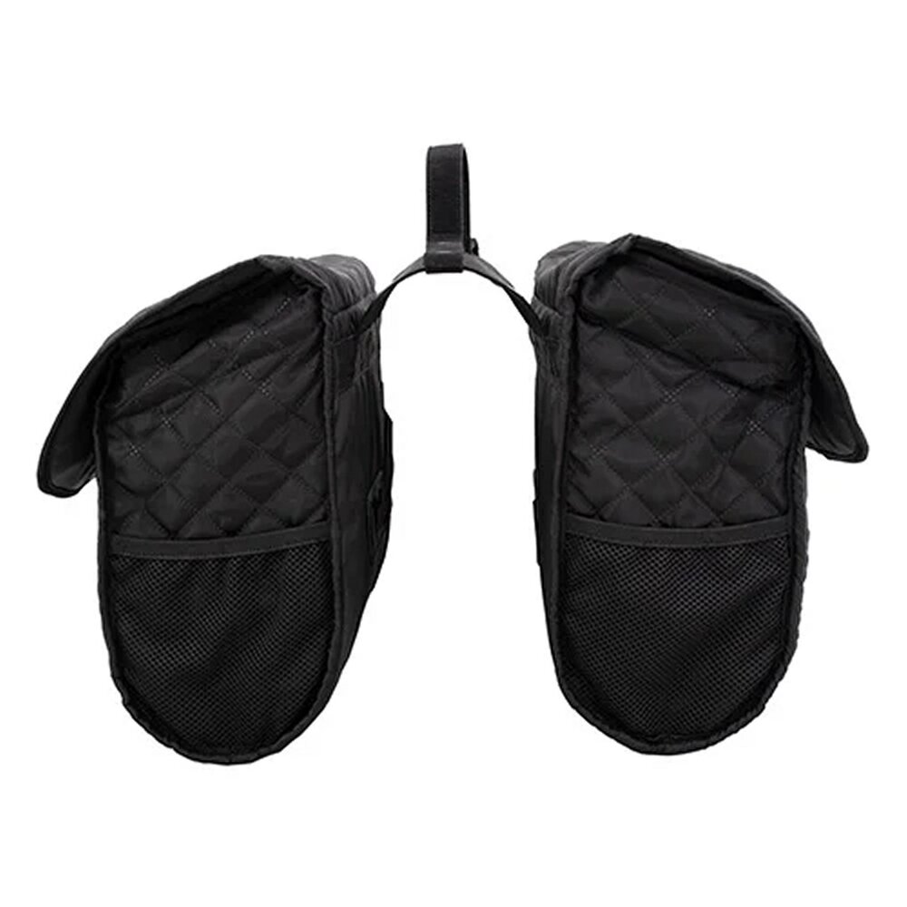 Beck Dubbele Fietstas Quilt  Zwart Beck Dubbele Fietstas Quilt  Zwart