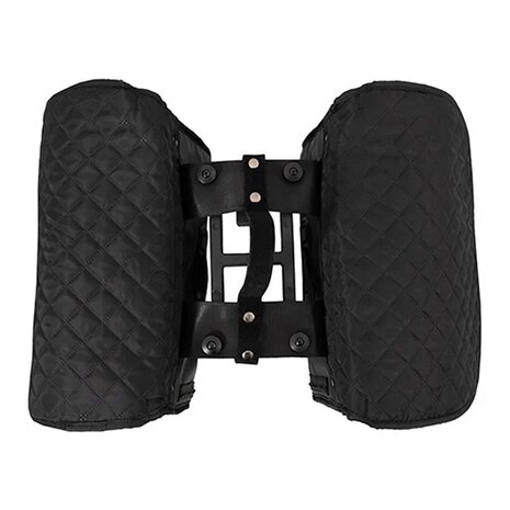 Beck Dubbele Fietstas Quilt  Zwart MIK Beck Dubbele Fietstas Quilt  Zwart MIK