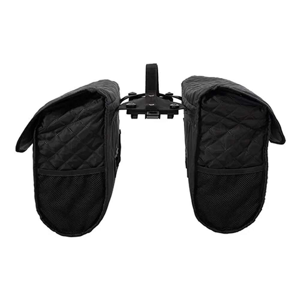 Beck Dubbele Fietstas Quilt  Zwart MIK Beck Dubbele Fietstas Quilt  Zwart MIK