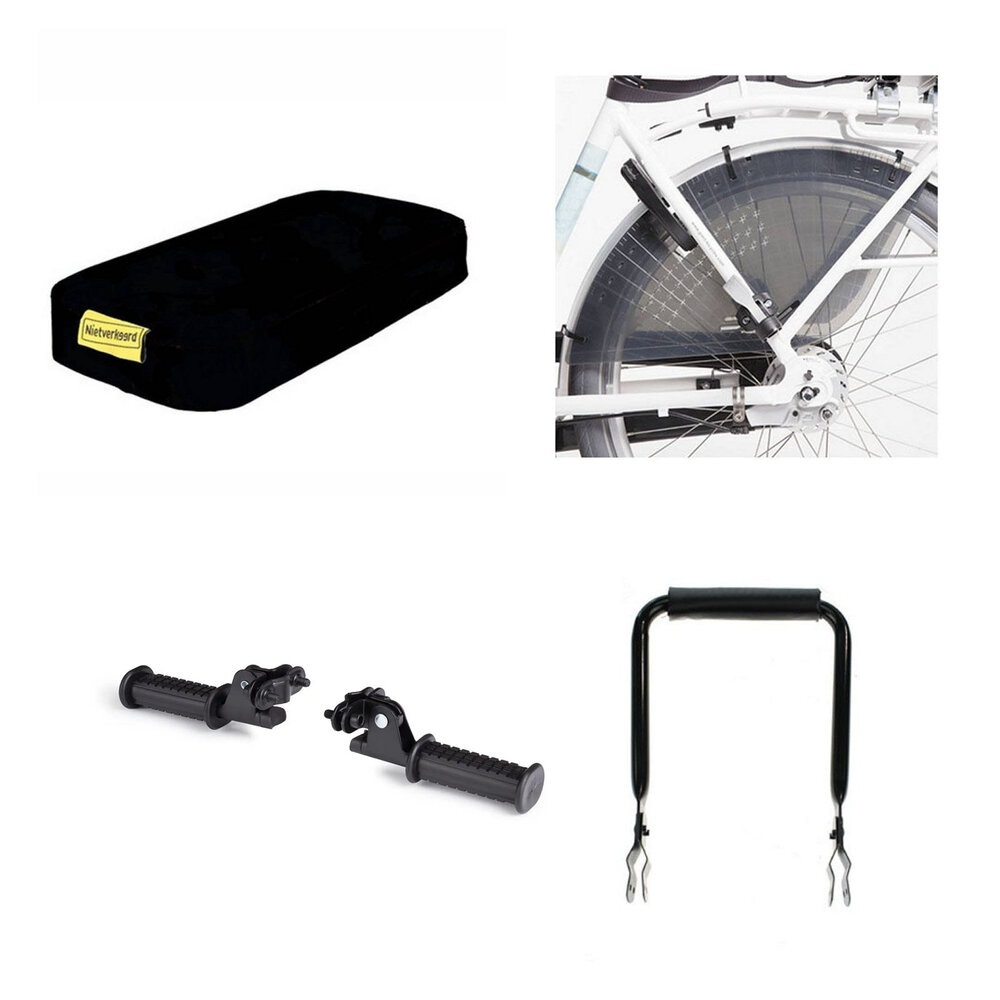 Niet verkeerd Fietskussen Zwart compleet pakket Niet verkeerd Fietskussen Zwart compleet pakket