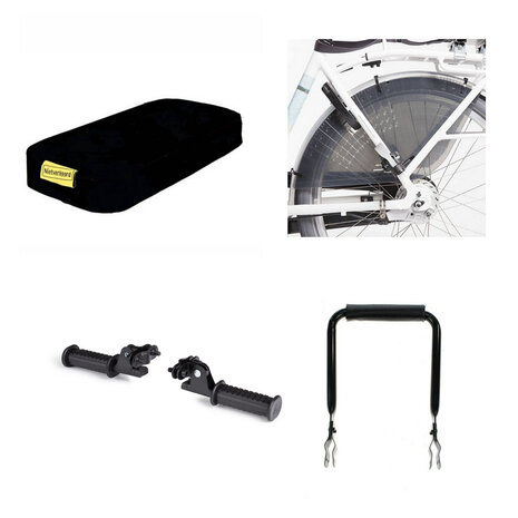 Niet verkeerd Fietskussen Zwart compleet pakket Niet verkeerd Fietskussen Zwart compleet pakket