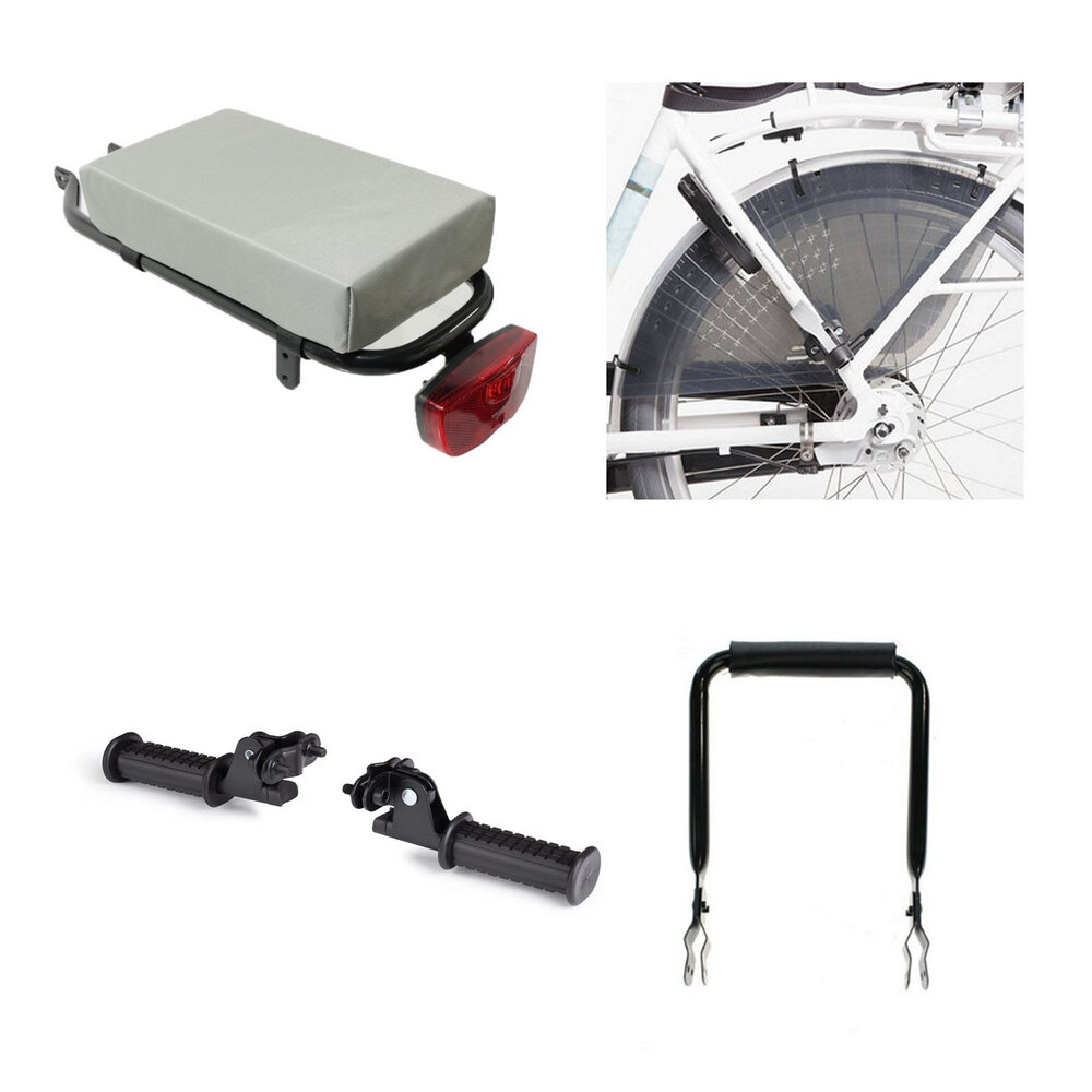 Hooodie Fietskussen Hooodie Petit Zilver pakket