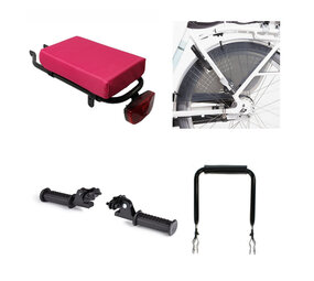 Hooodie Fietskussen Hooodie Petit Donker Roze  pakket Hooodie Fietskussen Hooodie Petit Donker Roze  pakket