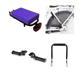 Hooodie Fietskussen Hooodie Petit Paars pakket