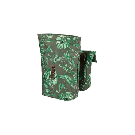 Basil fietstas dubbel Ever-Green thyme groen 28-32L