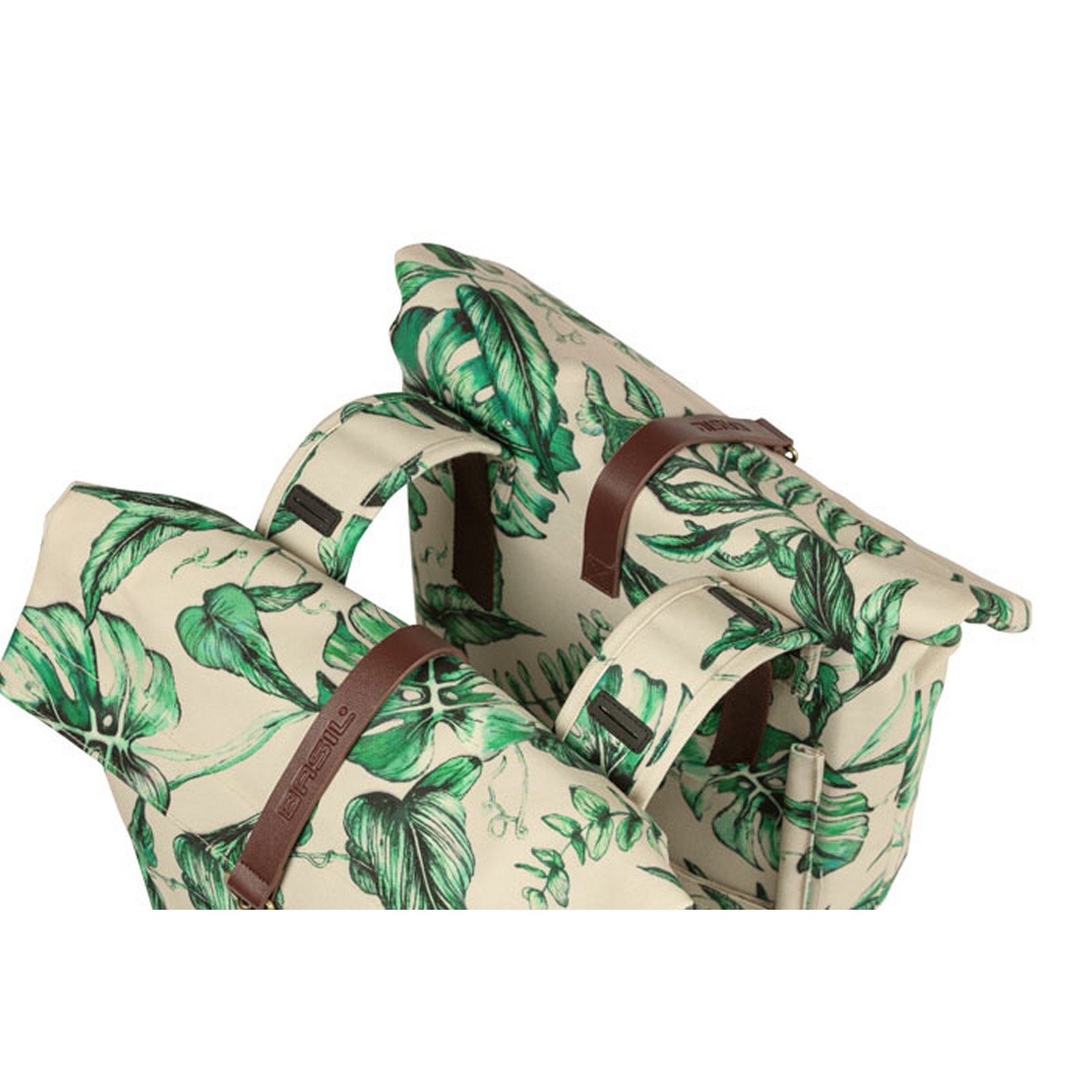 fietstas dubbel Ever-Green sandshell Beige 28-32L