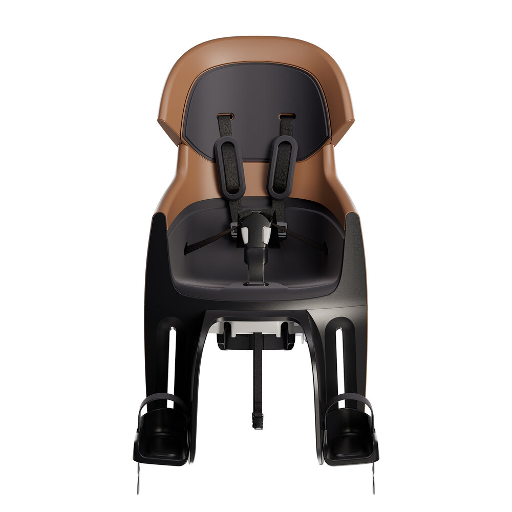 Bobike Maxi Exclusive Evolve Cinnamon Brown achterstoeltje Drager Bevestiging