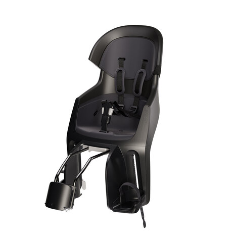 Bobike Maxi Exclusive Evolve Urban Black achterzitje inclusief 1 punt frame bevestiging