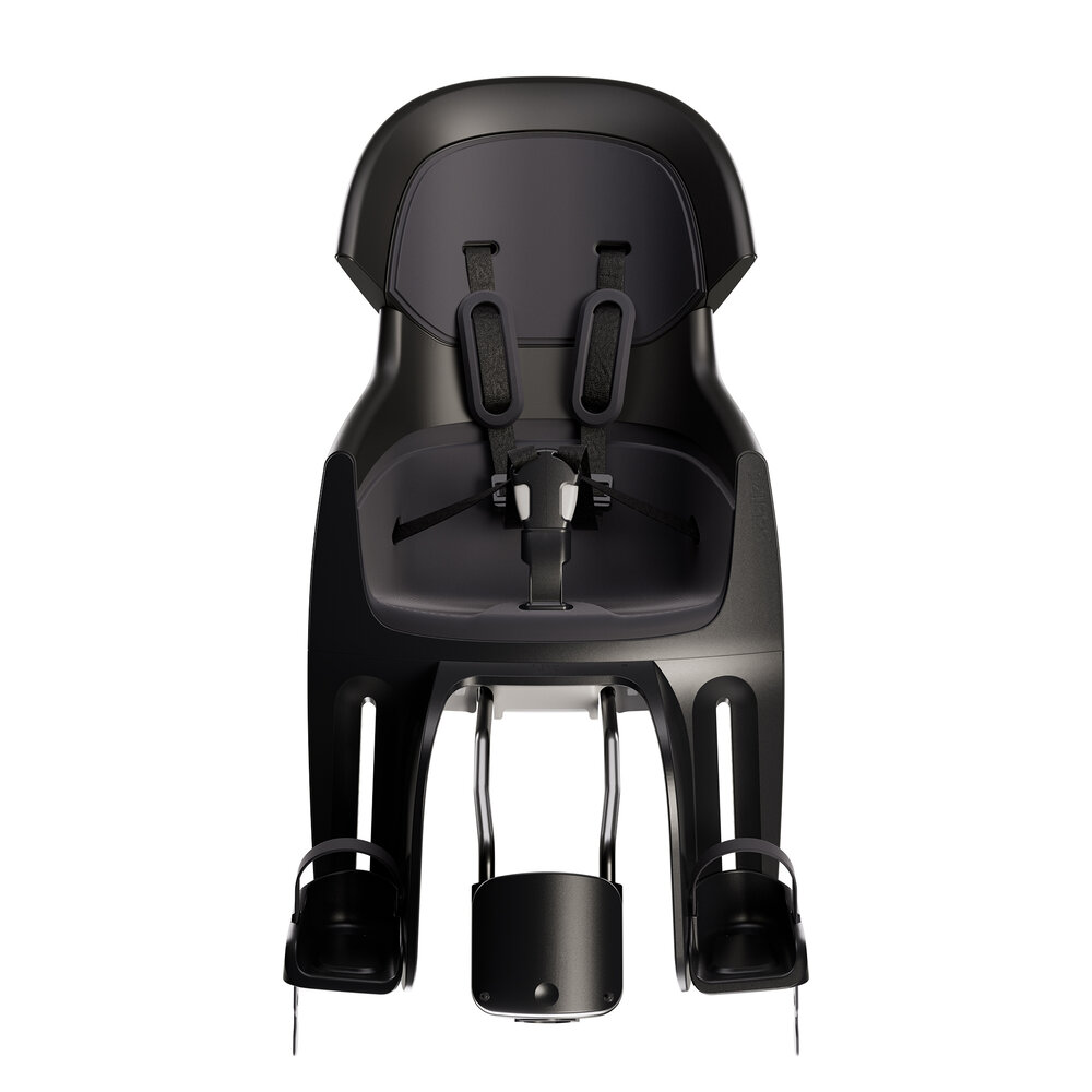 Bobike Maxi Exclusive Evolve Urban Black achterzitje inclusief 1 punt frame bevestiging