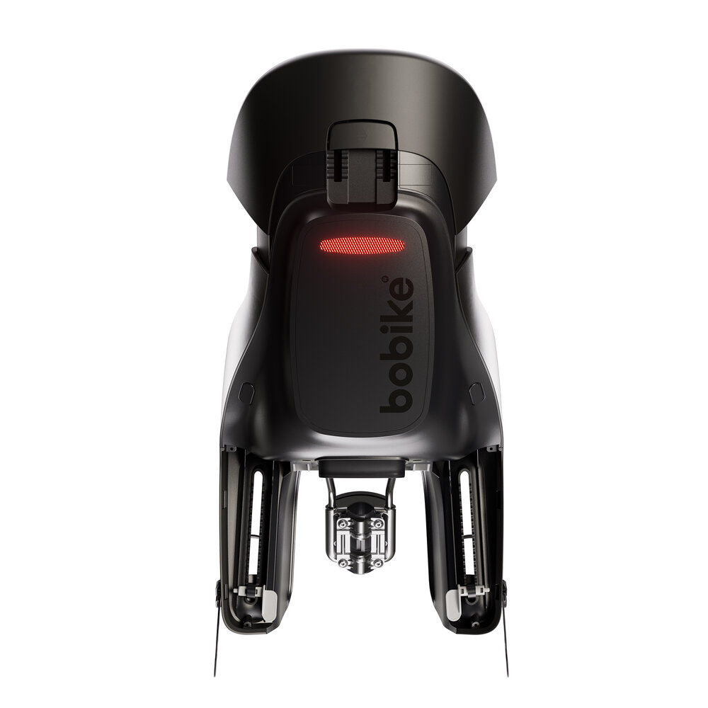 Bobike Maxi Exclusive Evolve Urban Black achterzitje inclusief 1 punt frame bevestiging