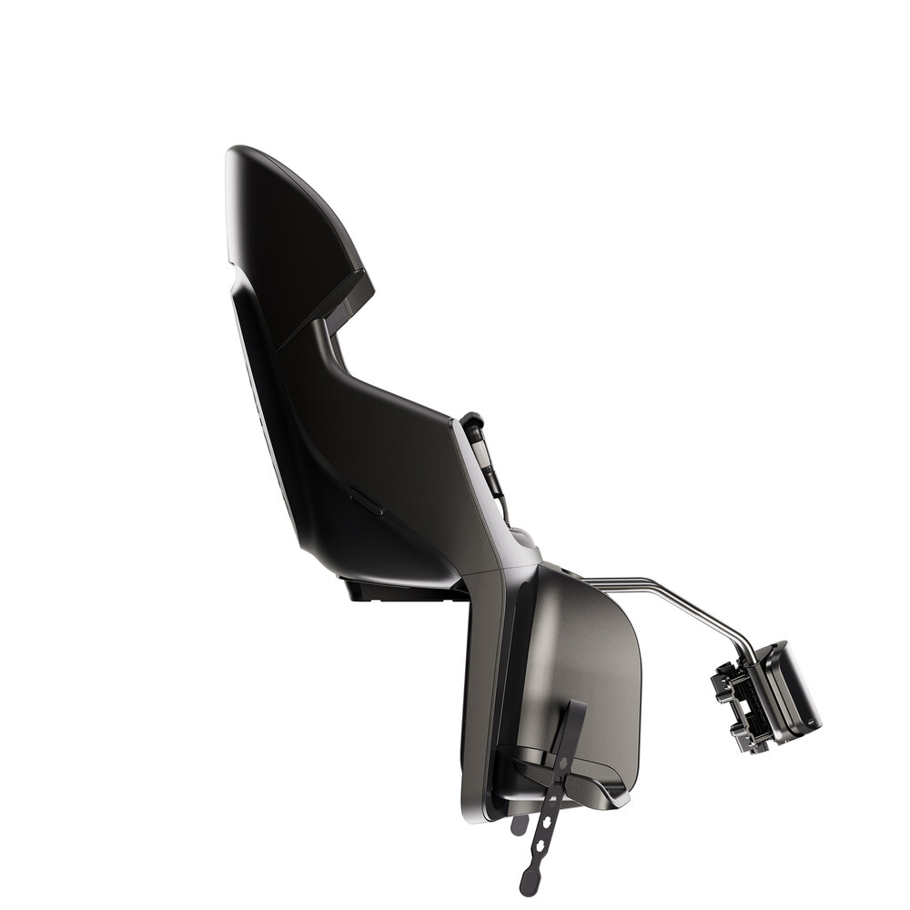 Bobike Maxi Exclusive Evolve Urban Black achterzitje inclusief 1 punt frame bevestiging