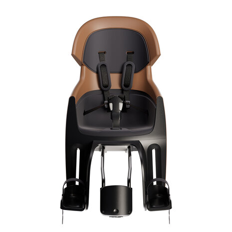 Bobike Maxi Exclusive Evolve Cinnamon Brown achterzitje inclusief 1 punt frame bevestiging Bobike Maxi Exclusive Evolve Cinnamon Brown achterzitje inclusief 1 punt frame bevestiging