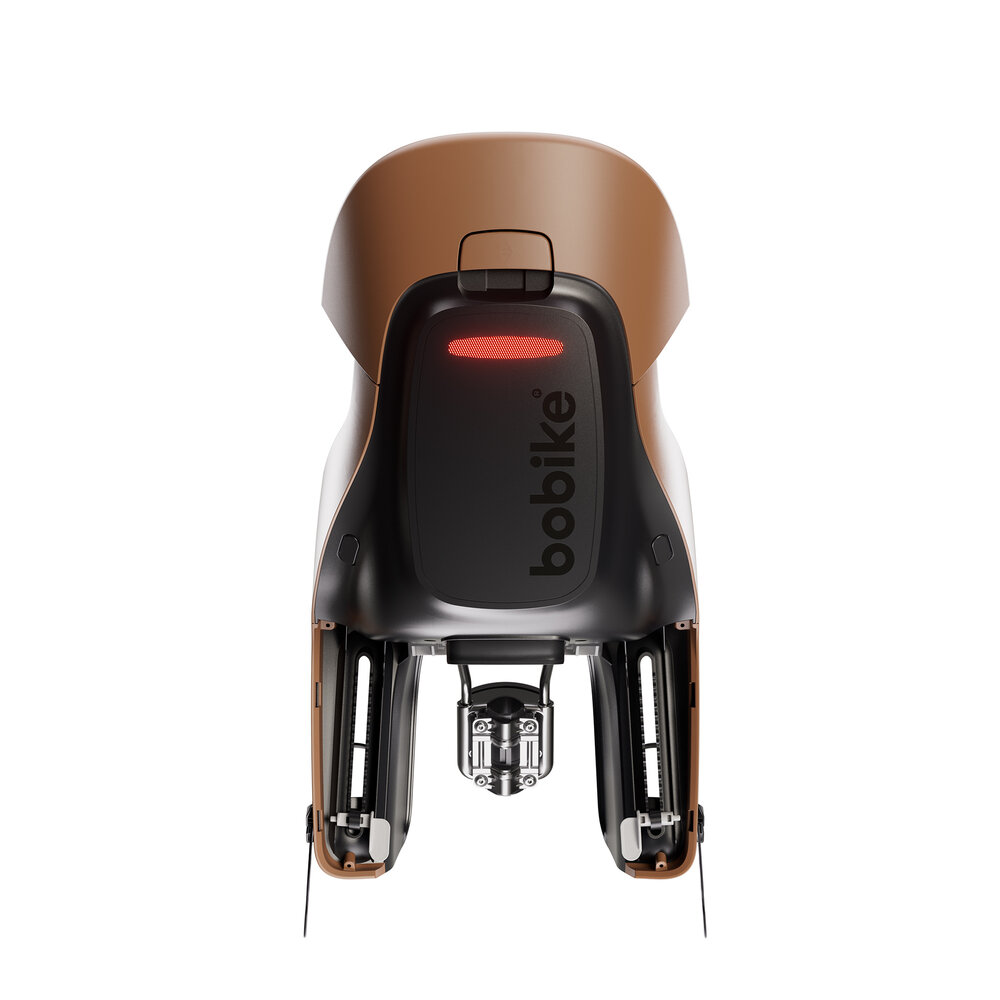 Bobike Maxi Exclusive Evolve Cinnamon Brown achterzitje inclusief 1 punt frame bevestiging Bobike Maxi Exclusive Evolve Cinnamon Brown achterzitje inclusief 1 punt frame bevestiging