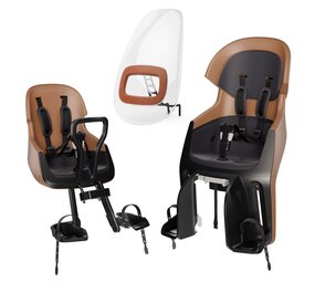 Bobike Exclusive Evolve Cinnamon Brown Pakket Fietsstoeltjes Bobike Exclusive Evolve Cinnamon Brown Pakket Fietsstoeltjes