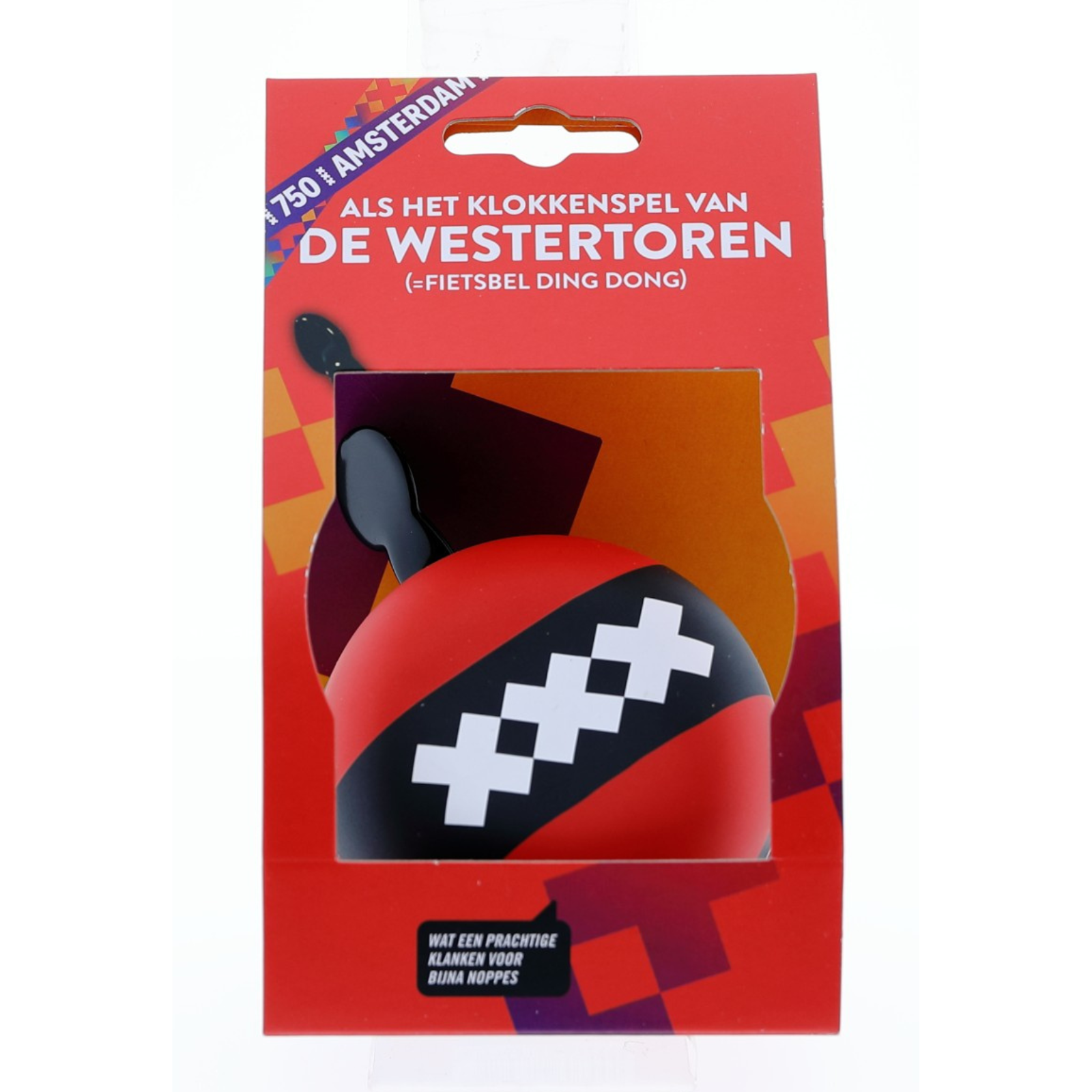 Amsterdam 750 fietsbel klokkenspel van de Westertoren