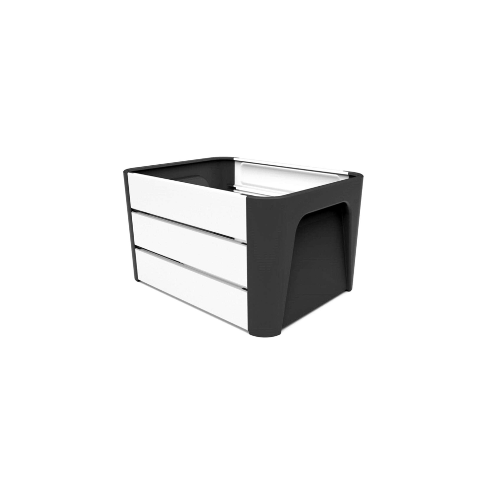 Mirage Fietskrat Klik 'n Krat Zwart/Wit