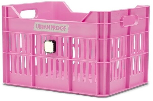 URBAN PROOF Fietskrat 30L Click Felroze