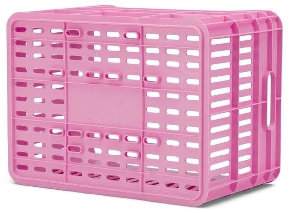 URBAN PROOF Fietskrat 30L Click Felroze