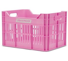 URBAN PROOF Fietskrat 30L Click Felroze URBAN PROOF Fietskrat 30L Click Felroze