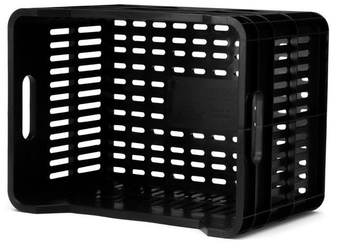 Fietskrat 30L Click Zwart