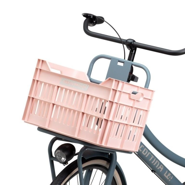 Fietskrat 30L Click Pastelroze
