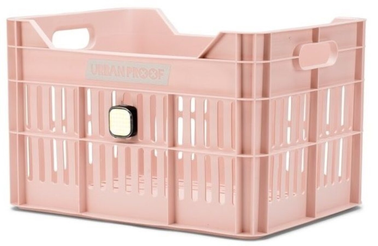 URBAN PROOF Fietskrat 30L Click Pastelroze URBAN PROOF Fietskrat 30L Click Pastelroze