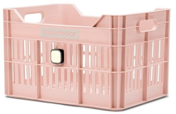 URBAN PROOF Fietskrat 30L Click Pastelroze URBAN PROOF Fietskrat 30L Click Pastelroze