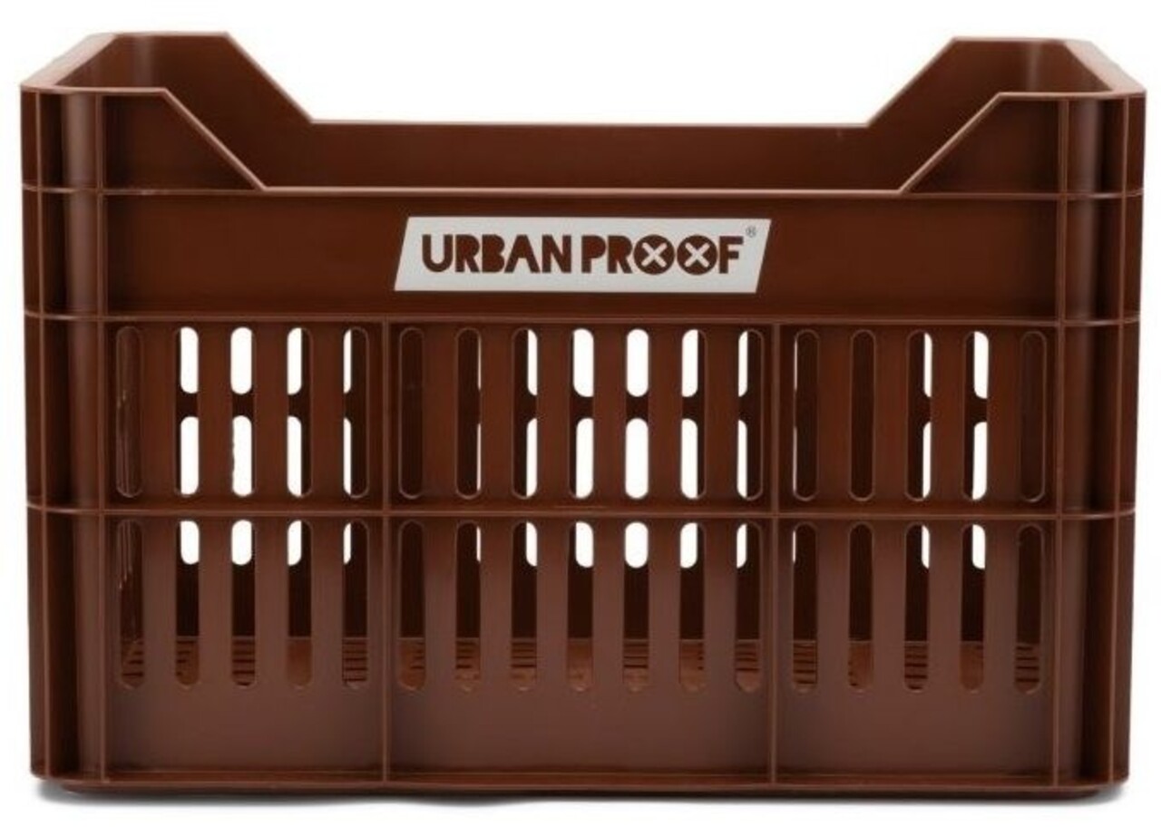 URBAN PROOF Fietskrat 30L Click Donkerbruin