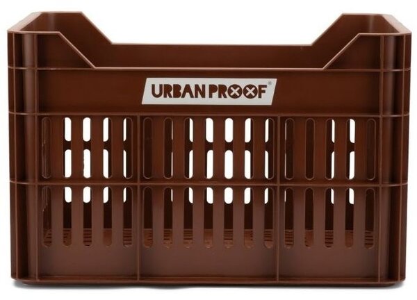 URBAN PROOF Fietskrat 30L Click Donkerbruin