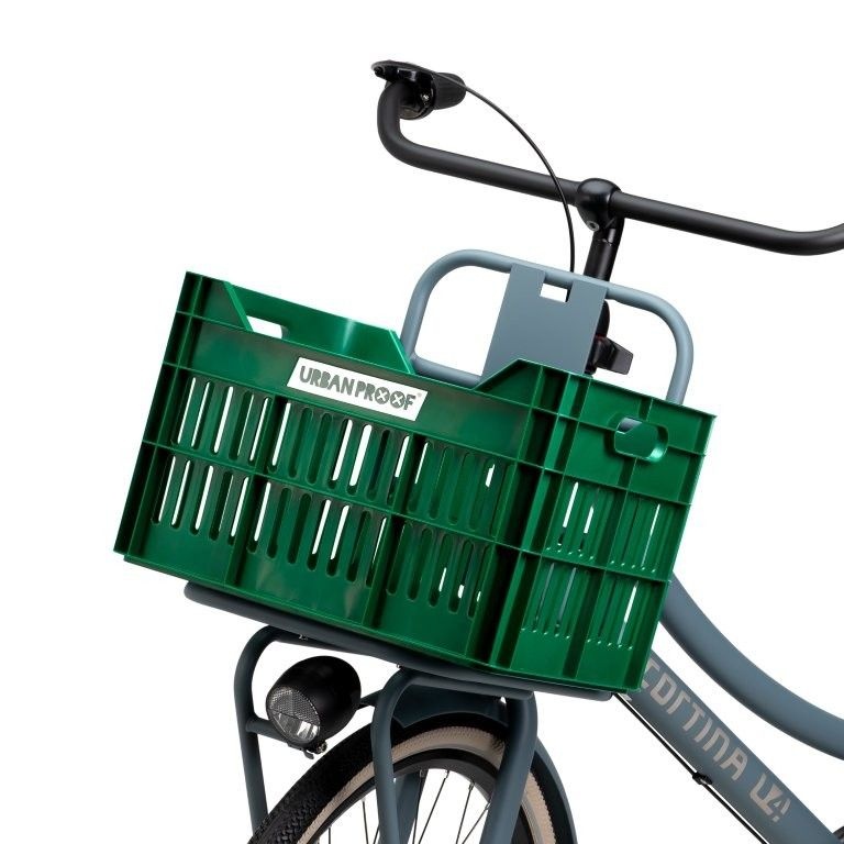 Fietskrat 30L Click Retro Groen
