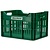 Fietskrat 30L Click Retro Groen