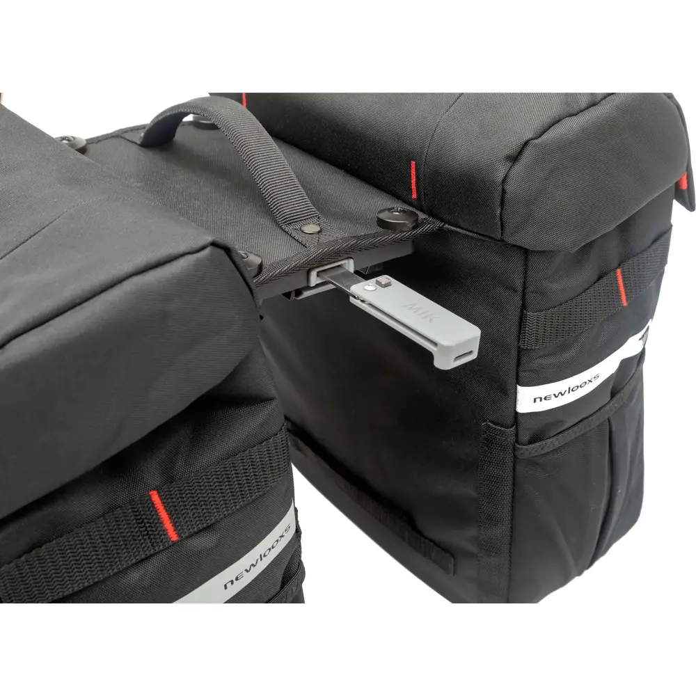 New Looxs Dubbele Fietstas Vigo Zwart MIK 37L New Looxs Dubbele Fietstas Vigo Zwart MIK 37L