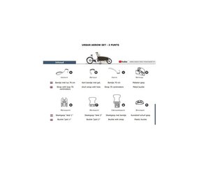 Melia Melia baby/peuter schaal bev.set 3P Urban Arrow bakfiets