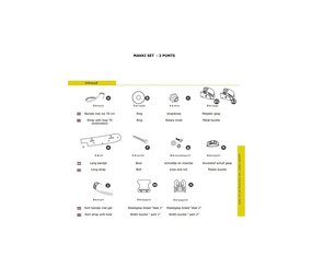 Melia Melia baby/peuter schaal bev.set 3P Gazelle Makki bakfiets