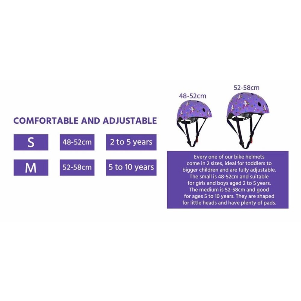 Kiddimoto Kinder Fietshelm Mate Unicorn Small (48 - 53 cm) Kiddimoto Kinder Fietshelm Mate Unicorn Small (48 - 53 cm)