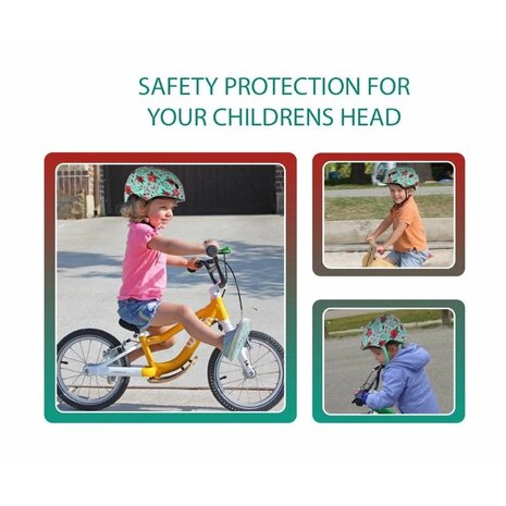 Kiddimoto Kinder Fietshelm Mate Floral Small (48 - 53 cm)