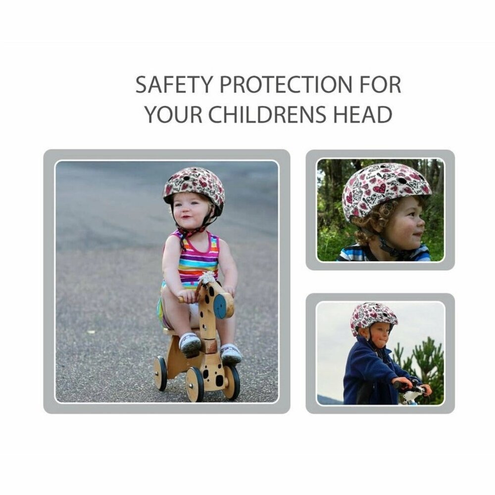 Kiddimoto Kinder Fietshelm Love Small (48 - 53 cm) Kiddimoto Kinder Fietshelm Love Small (48 - 53 cm)