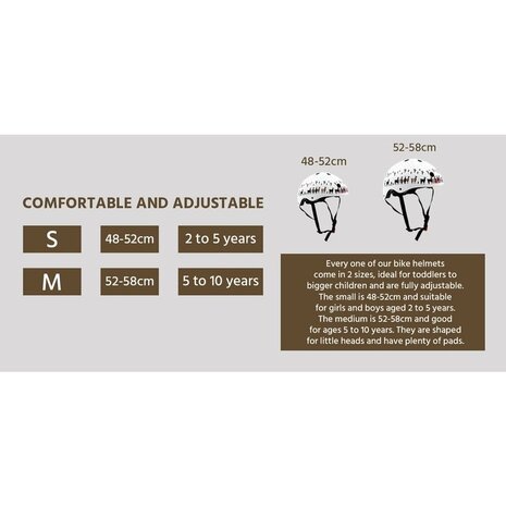 Kiddimoto Kinder Fietshelm Lama Medium ( 53-58 cm) Kiddimoto Kinder Fietshelm Lama Medium ( 53-58 cm)