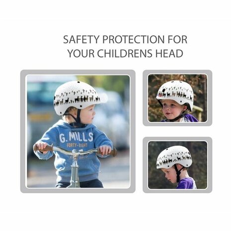 Kiddimoto Kinder Fietshelm Lama Medium ( 53-58 cm) Kiddimoto Kinder Fietshelm Lama Medium ( 53-58 cm)