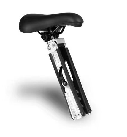 Zadel op Stang Buiszadel Herenfiets Zilver Zadel op Stang Buiszadel Herenfiets Zilver