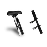 Zadel op Stang Buiszadel Herenfiets Zilver