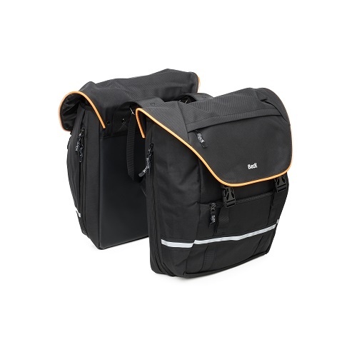 Dubbele Sportieve Fietstas SPRTV MIK Zwart/Oranje