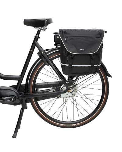 Dubbele Sportieve Fietstas SPRTV MIK Zwart/Zilver